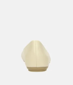 Fashionable Beige Round Toe Ballerina Shoes