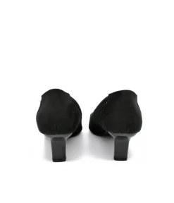 Fashionable Black Mesh Heels