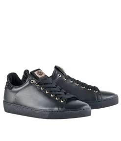 Fashionable HÖGL Sneaker with Sparkling Swarovski® Crystals – Black