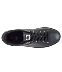 Fashionable HÖGL Sneaker with Sparkling Swarovski® Crystals – Black