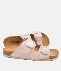 Fashionable Pale Pink Twin Strap Sandal
