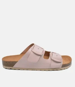 Fashionable Pale Pink Twin Strap Sandal