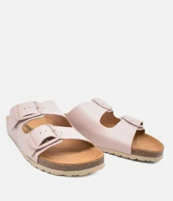 Fashionable Pale Pink Twin Strap Sandal