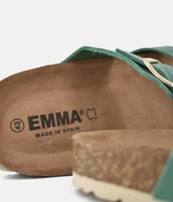 Fashionable Retro Green Combi Toe Post Sandals