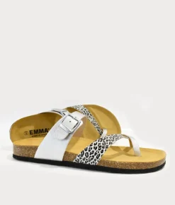 Fashionable Vegan Leopard and Metallic Sandals