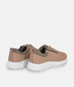 Forelli Beige Nubuck Orthopedic Comfort Sneakers