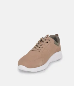 Forelli Beige Nubuck Orthopedic Comfort Sneakers