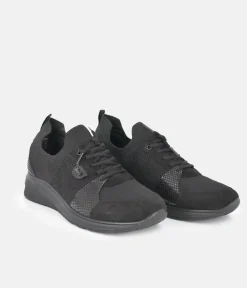 Forelli Black Orthopedic Comfort Sneakers