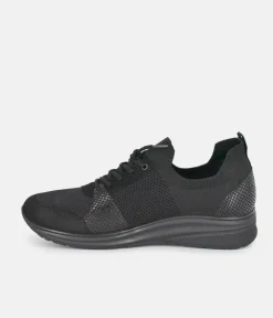 Forelli Black Orthopedic Comfort Sneakers