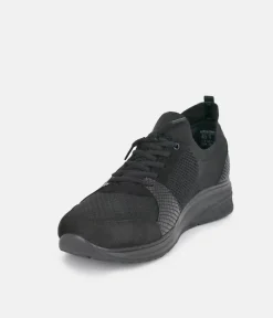 Forelli Black Orthopedic Comfort Sneakers