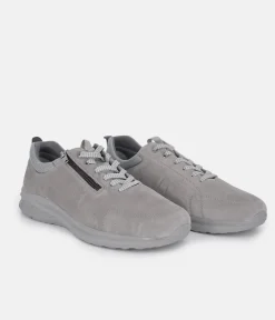 Forelli Grey Nubuck Orthopedic Comfort Sneakers