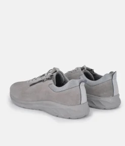 Forelli Grey Nubuck Orthopedic Comfort Sneakers