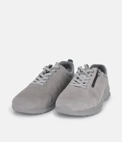 Forelli Grey Nubuck Orthopedic Comfort Sneakers