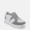 Forelli Grey/White Nubuck Orthopedic Comfort Sneakers
