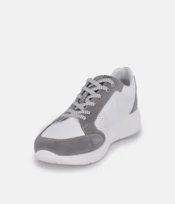Forelli Grey/White Nubuck Orthopedic Comfort Sneakers