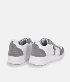 Forelli Grey/White Nubuck Orthopedic Comfort Sneakers
