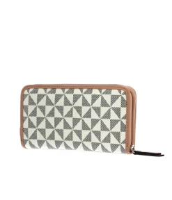 Gabor Barina Mixed White Long Zip Wallet
