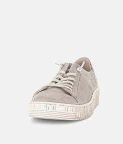 Gabor Casual Beige Suede Slip On Trainers