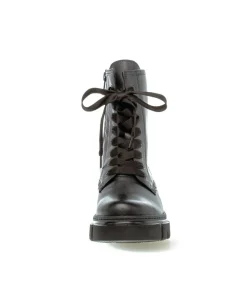 Gabor Casual Black Leather Laced Ankle Boots