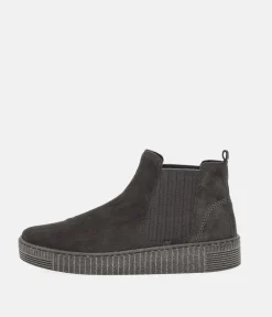 Gabor Casual Grey Suede Ankle Booties