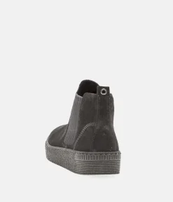 Gabor Casual Grey Suede Ankle Booties