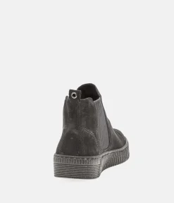 Gabor Casual Grey Suede Ankle Booties