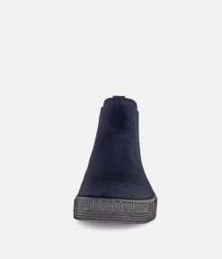 Gabor Casual Navy Suede Ankle Booties