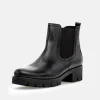 Gabor Chic Black Leather Ankle Boots