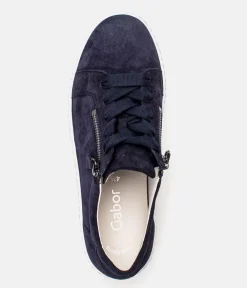 Gabor Chunky Navy Suede Trainers