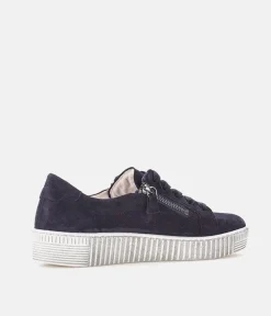 Gabor Chunky Navy Suede Trainers