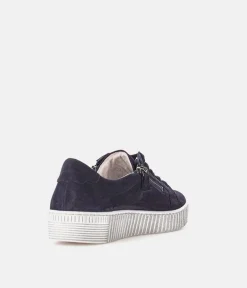 Gabor Chunky Navy Suede Trainers