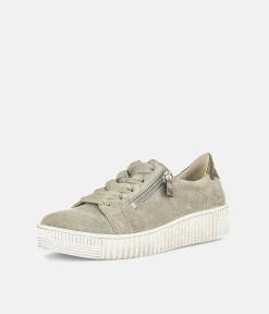 Gabor Chunky Taupe Suede Trainer