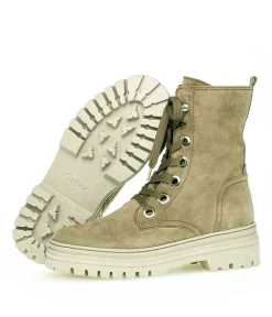 Gabor Chunky Taupe Suede Ankle Boots