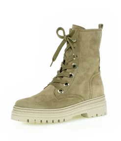 Gabor Chunky Taupe Suede Ankle Boots