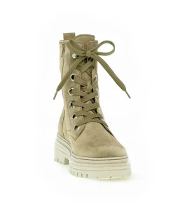 Gabor Chunky Taupe Suede Ankle Boots