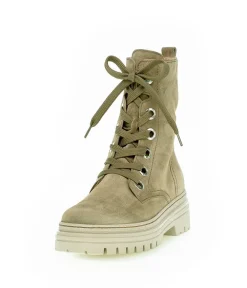 Gabor Chunky Taupe Suede Ankle Boots