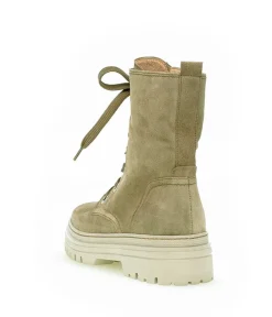 Gabor Chunky Taupe Suede Ankle Boots