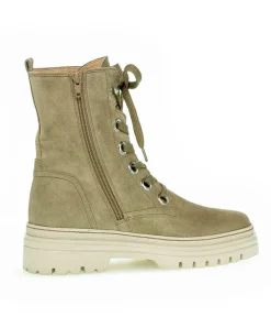 Gabor Chunky Taupe Suede Ankle Boots