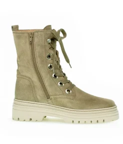Gabor Chunky Taupe Suede Ankle Boots