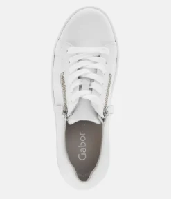 Gabor Chunky White Leather Trainers