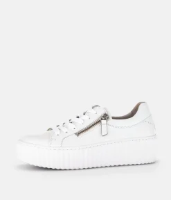 Gabor Chunky White Leather Trainers