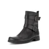 Gabor Classic Black Buckle Ankle Boots