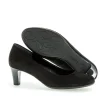 Gabor Classic Black Velour Heels