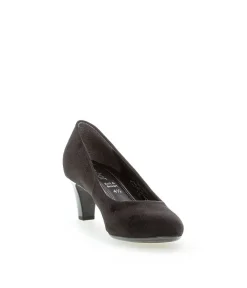Gabor Classic Black Velour Heels