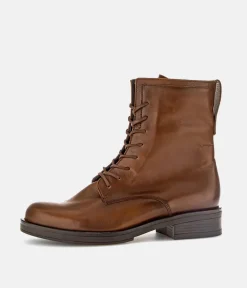 Gabor Classic Brown Leather Ankle Boots