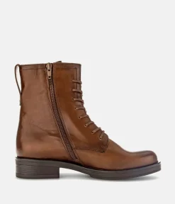 Gabor Classic Brown Leather Ankle Boots