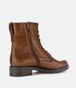 Gabor Classic Brown Leather Ankle Boots