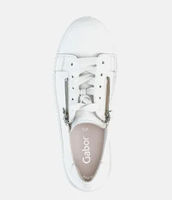 Gabor Classic White Leather Trainer