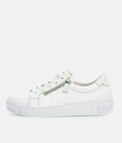 Gabor Classic White Leather Trainer