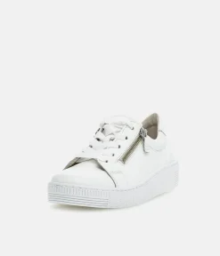 Gabor Classic White Leather Trainer